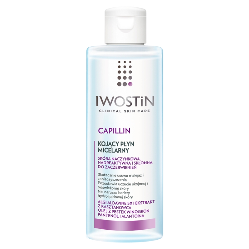 Iwostin Capillin, płyn micelarny do cery naczynkowej i nadreaktywnej, 215 ml