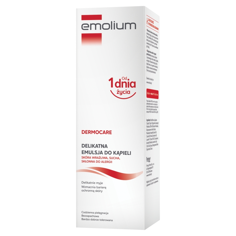 Emolium Dermocare , emulsja do kąpieli na suchą skórę dla dzieci i dorosłych,  400 ml