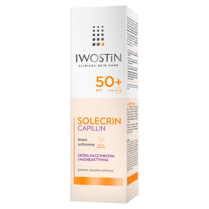 Iwostin Solecrin Capillin, krem ochronny SPF 50+ do cery naczynkowej, 50 ml KRÓTKA DATA 31.01.2026