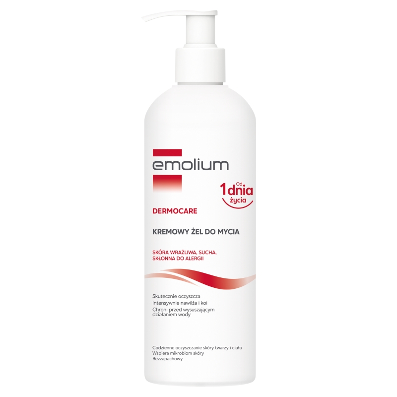 Emolium Dermocare, kremowy żel do mycia 400 ml