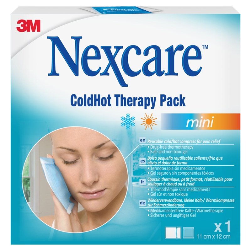 3M Nexcare ColdHot Mini, zimno-ciepły okład wielokrotnego użytku, 11 x 12 cm, 1 szt.