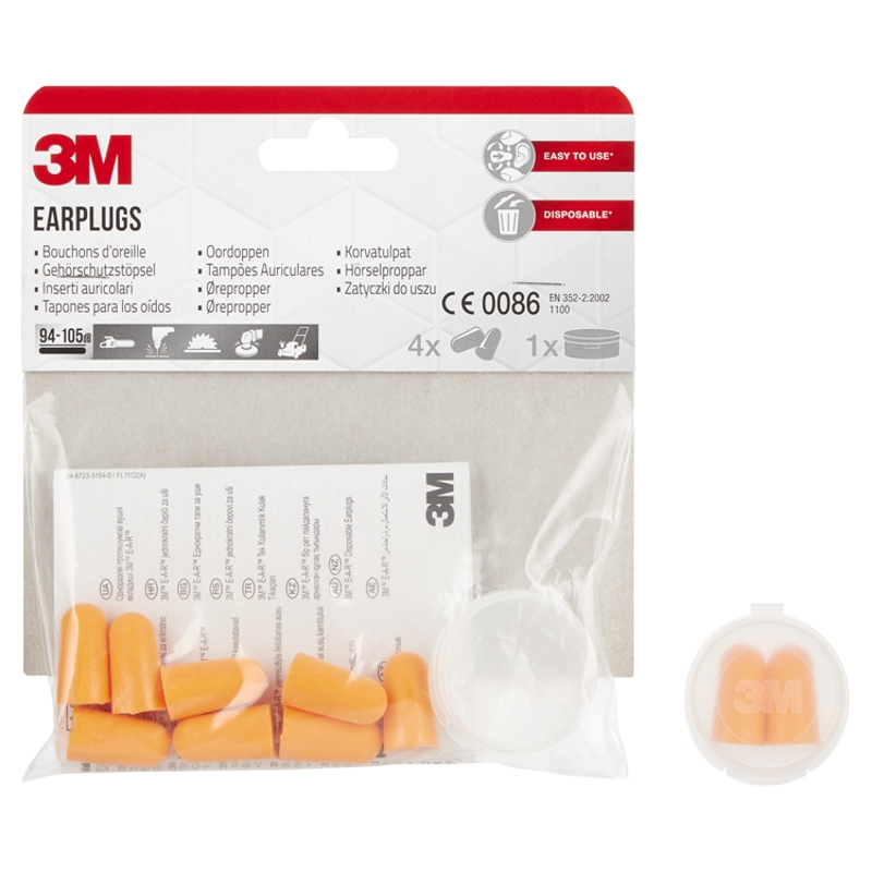 3M Zatyczki do uszu stopery , 8 szt. (4 pary)