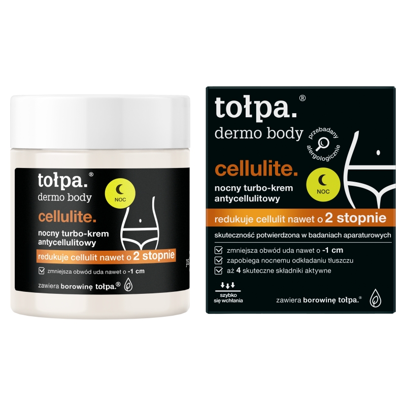 Tołpa Dermo Body Cellulite Nocny turbo-krem krem antycellulitowy, 250 ml