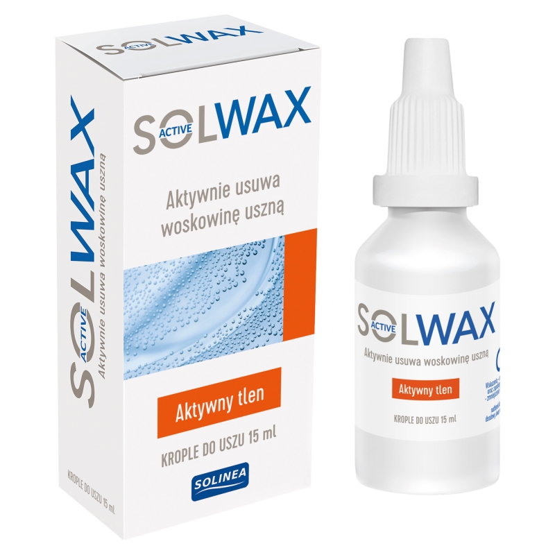 Solwax Active, krople aktywnie usuwające woskowinę uszną, 15 ml