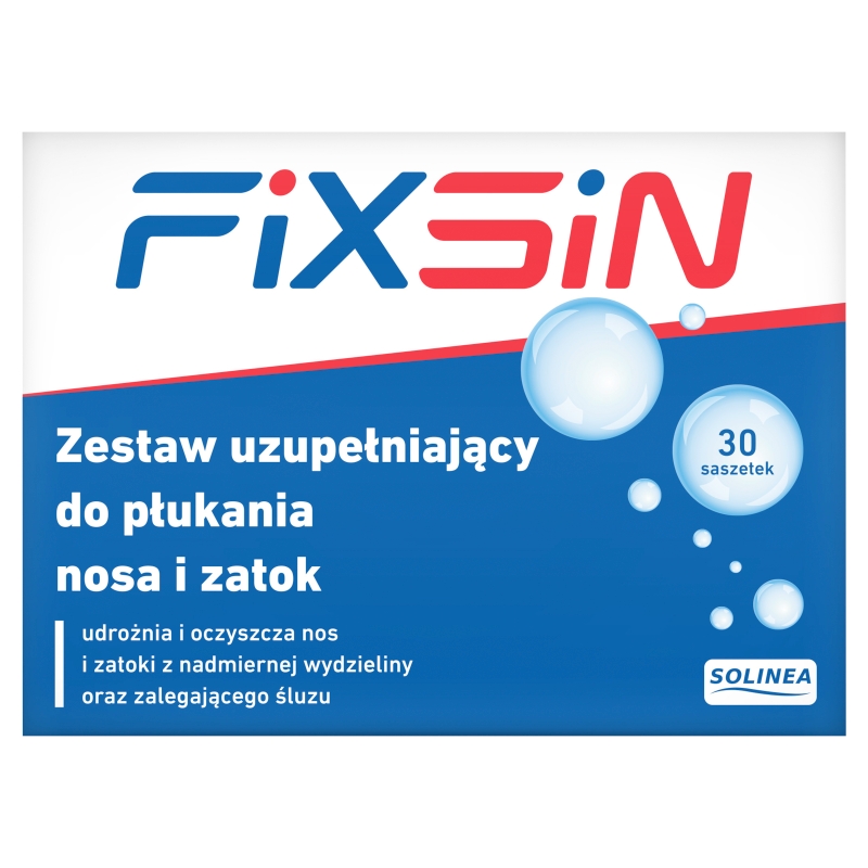 FIXSIN, zestaw uzupełniający do płukania zatok, 30 sasz.