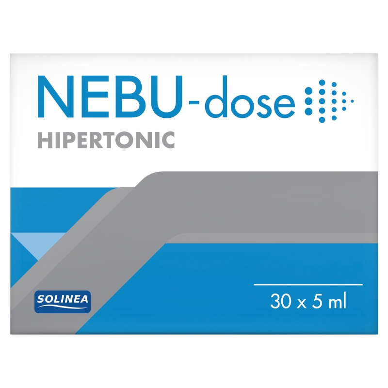 Nebu-Dose Hipertonic, roztwór do inhalacji poprawiający komfort oddychania, 30 ampułek 5 ml