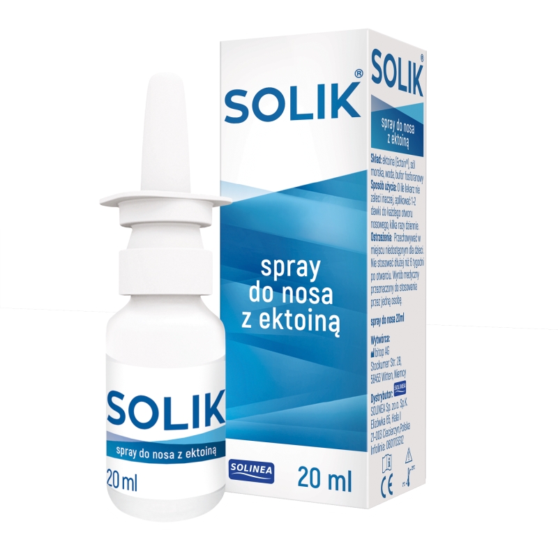 SOLIK, spray do nosa z ektoiną, 20 ml