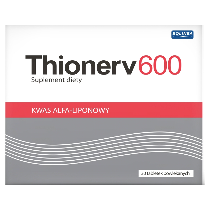 Thionerv 600, tabletki z kwasem alfa-liponowym, 30 szt.