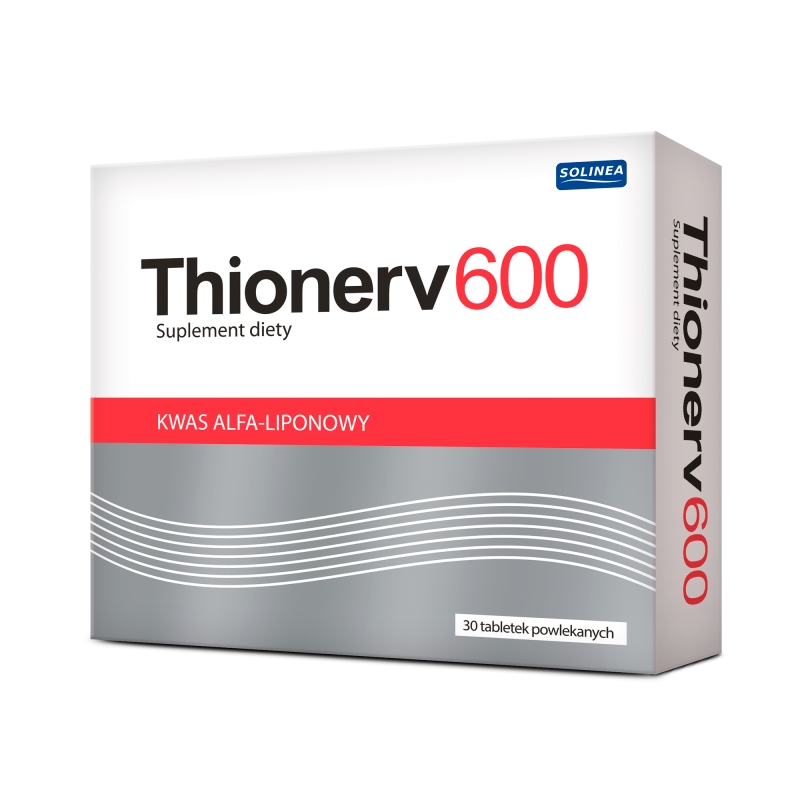 Thionerv 600, tabletki z kwasem alfa-liponowym, 30 szt.