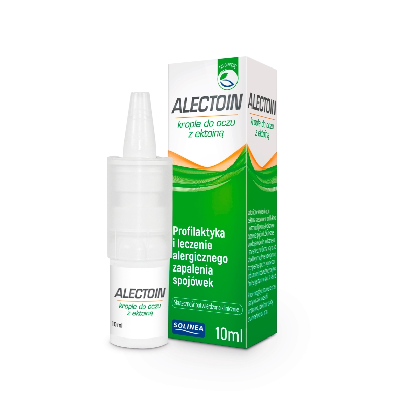Alectoin, krople z ektoiną na alergiczne zapalenie spojówek, butelka 10 ml