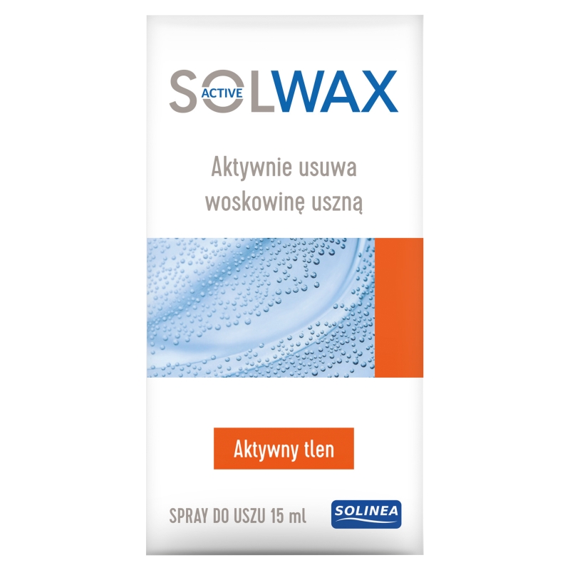 Solwax Active, spray na usuwanie woskowiny z uszu, 15 ml
