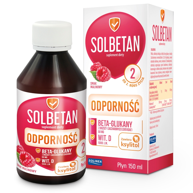 Solbetan, syrop ze składniakami wzmacniającymi odporności, butelka 150 ml