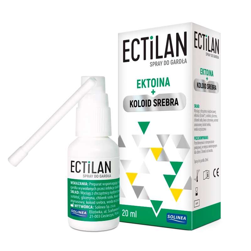Ectilan, spray do gardła, 20 ml
