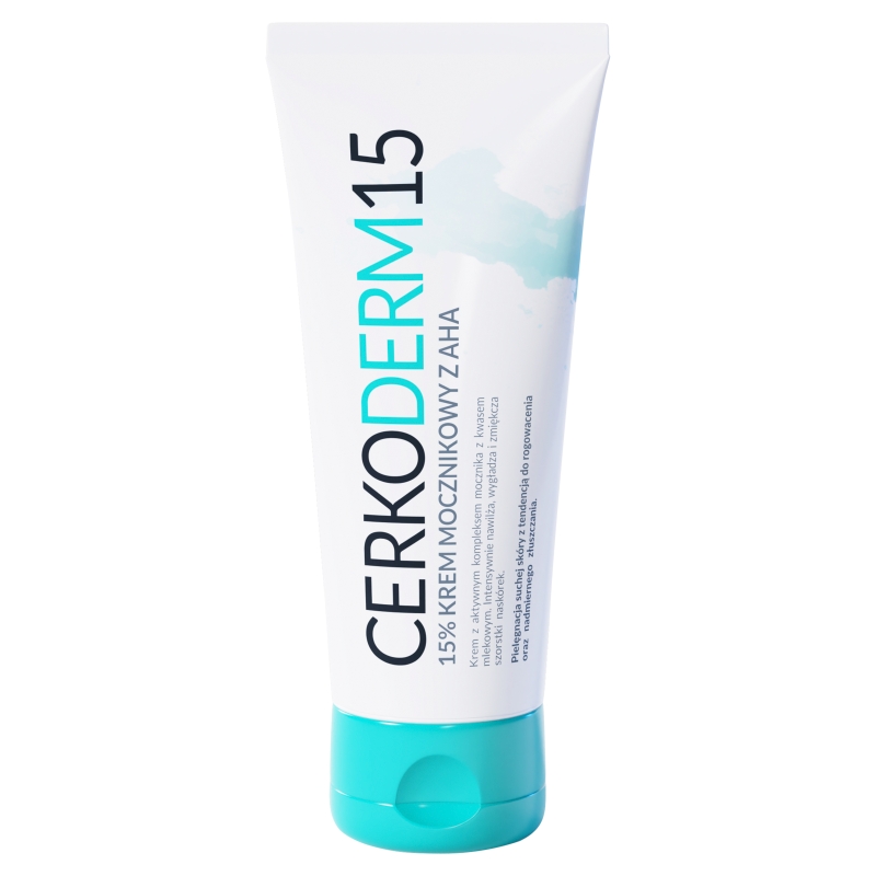 Cerkoderm 15, krem z mocznikiem do suchej skóry stóp i łokci, tuba 75 ml