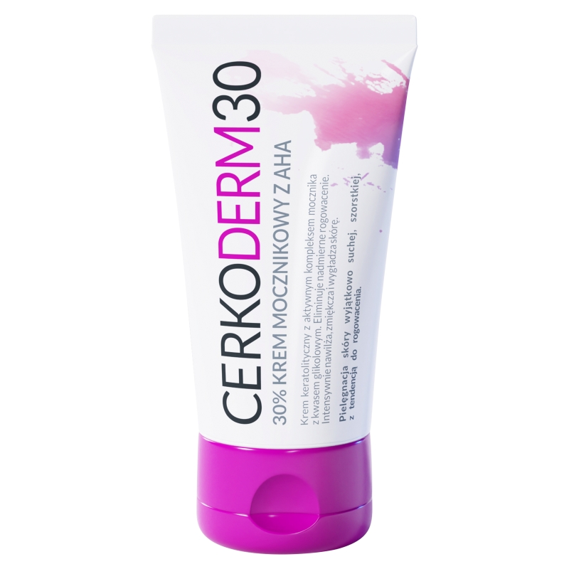 Cerkoderm 30 krem z mocznikiem zmiękczający zrogowaciały naskórek, 50 ml