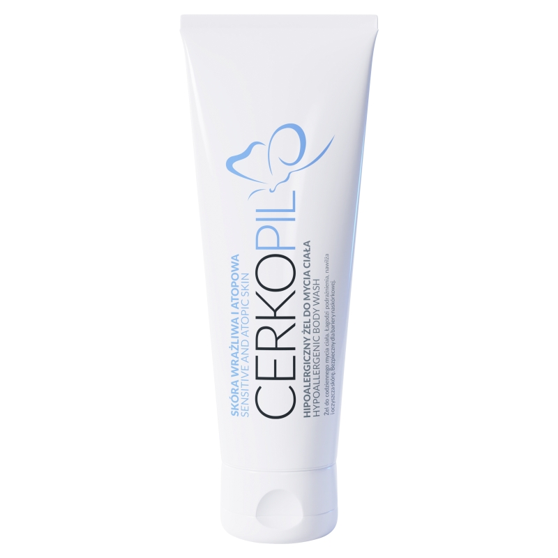 CERKOPIL żel hipoalergiczny do mycia ciała dla skóry wrażliwej i atopowej, 250 ml