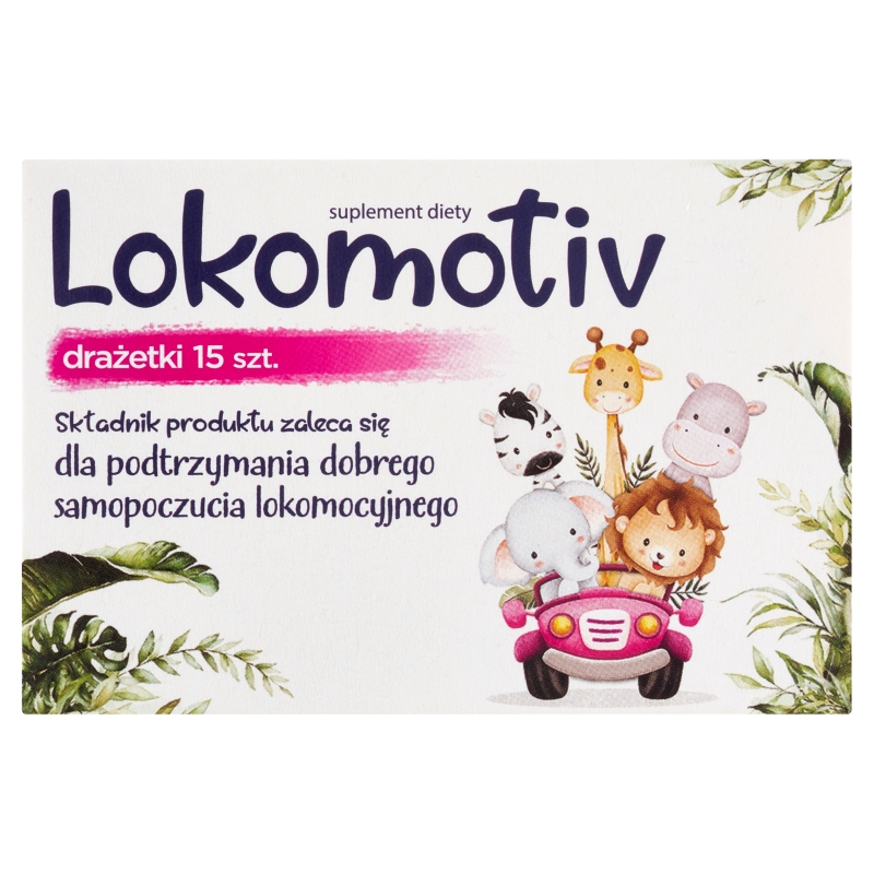 Lokomotiv, drażetki ze składnikami wspomagającymi przy chorobie lokomocyjnej, 15 szt.