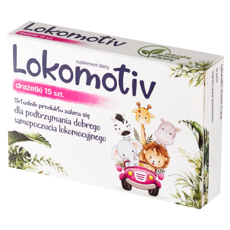 Lokomotiv, drażetki ze składnikami wspomagającymi przy chorobie lokomocyjnej, 15 szt.