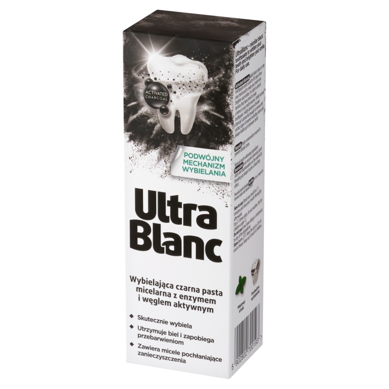 Ultrablanc, pasta do zębów wybielająca z węglem aktywnym, 75 ml