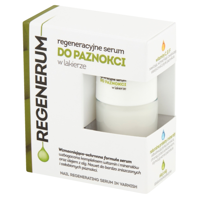 Regenerum Serum do paznokci w lakierze, do zniszczonych i osłabionych paznokci, 8 ml