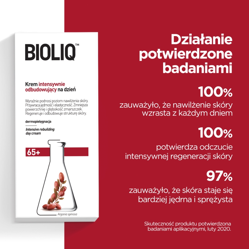 Bioliq 65+, krem intensywnie odbudowujący na dzień, 50 ml