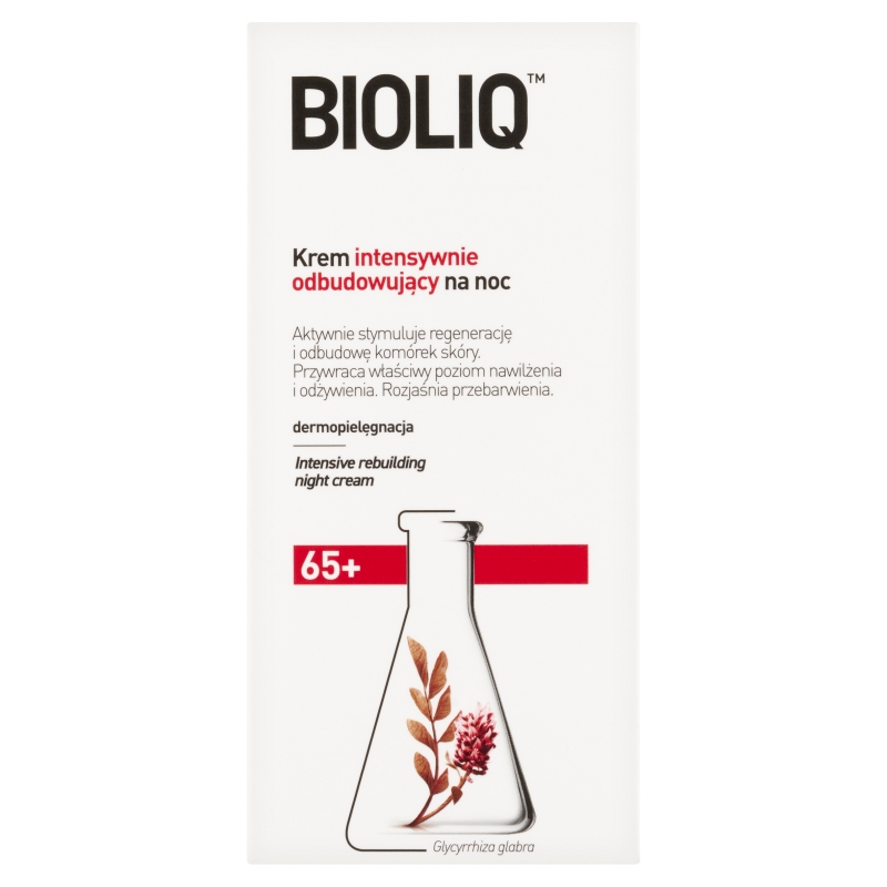 Bioliq 65+, krem intensywnie odbudowujący na noc, 50 ml
