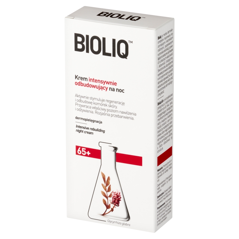 Bioliq 65+, krem intensywnie odbudowujący na noc, 50 ml