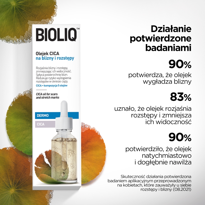 Bioliq Dermo, olejek CICA na blizny i rozstępy, 30 ml