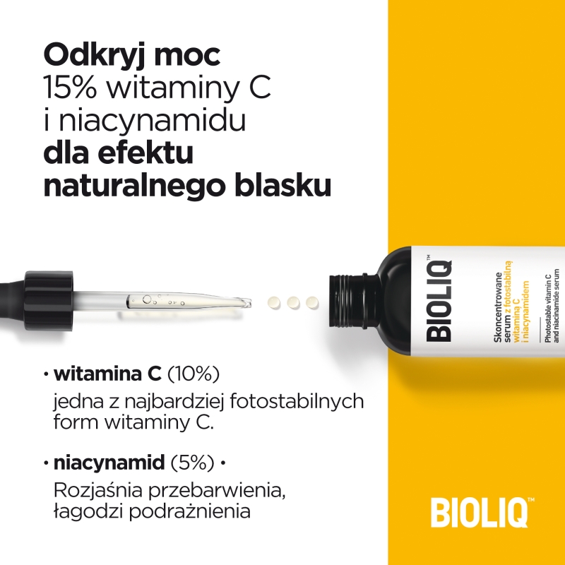 Bioliq PRO, skoncentrowane serum z fotostabilną witaminą C i niacynamidem, 20 ml