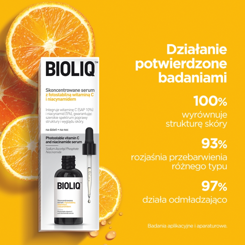 Bioliq PRO, skoncentrowane serum z fotostabilną witaminą C i niacynamidem, 20 ml