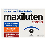 Maxiluten cardio tabletki ze składnikami wspierającymi zdrowie oczu i układ krążenia, 30 szt.