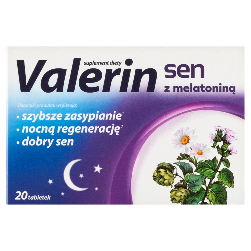 Valerin sen z melatoniną, 20 tabletek
