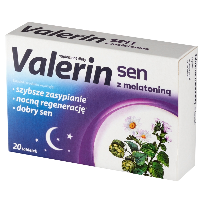 Valerin sen z melatoniną, 20 tabletek