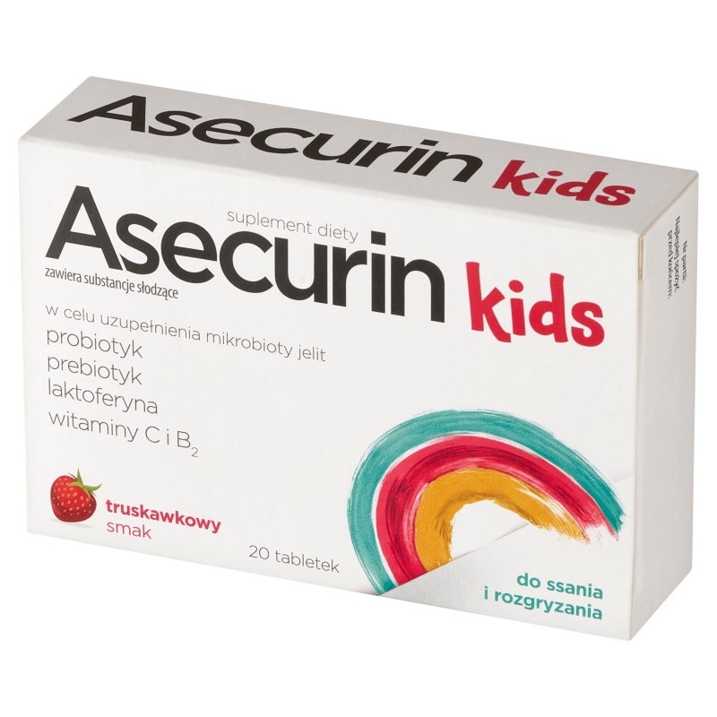 Asecurin Kids, 20 tabletek do ssania i rozgryzania
