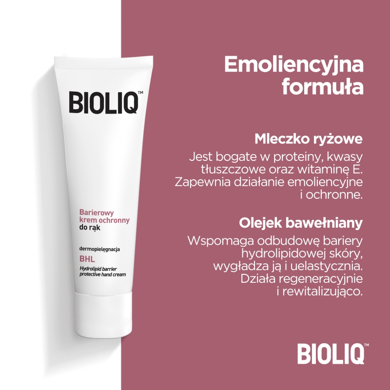 Bioliq BHL, barierowy krem do rąk, 75 ml