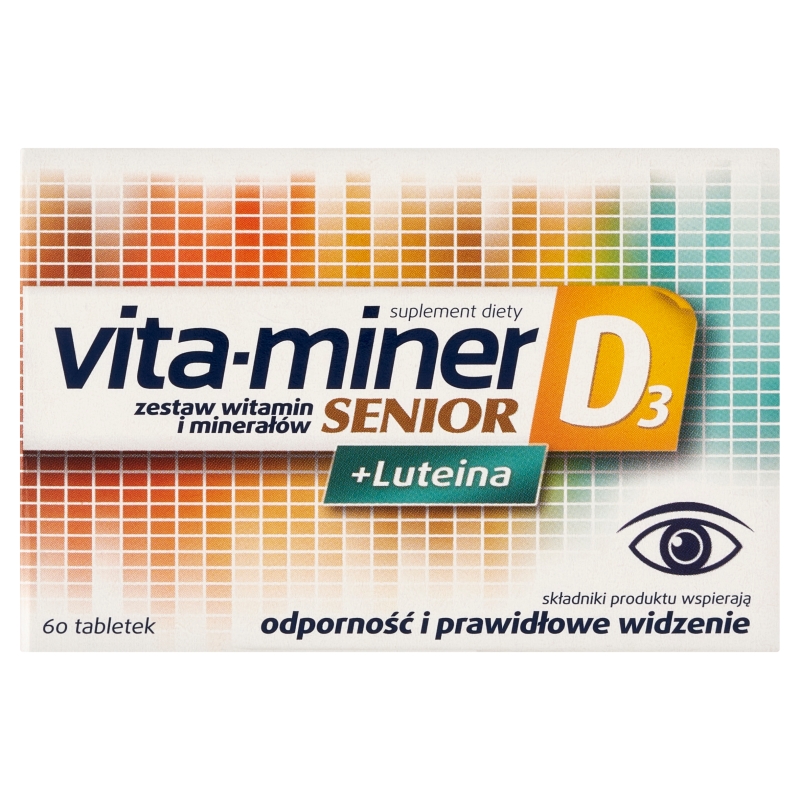 Vita-Miner Senior D3 + Luteina 60 tabletek