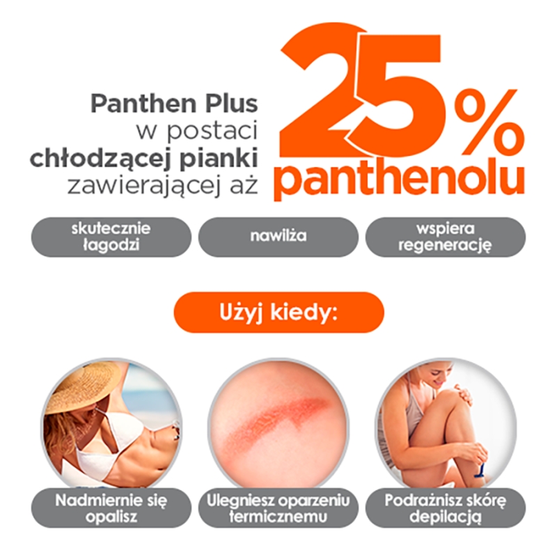 Panthen Plus 25%, pianka, 150 ml