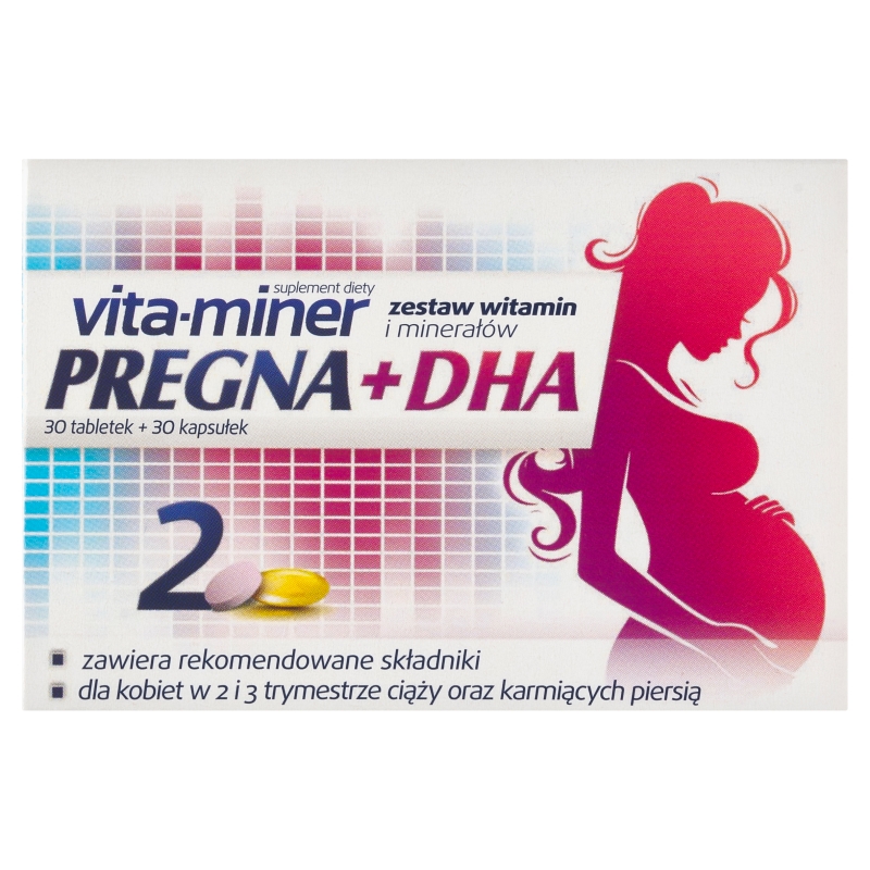 Vita-Miner Pregna + DHA 30 tabletek + 30 kapsułek