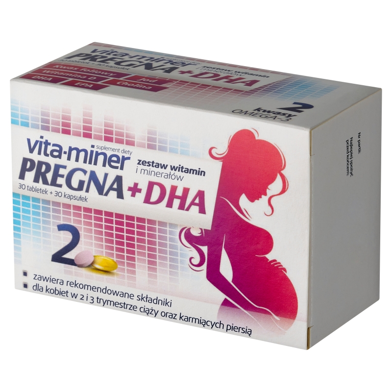 Vita-Miner Pregna + DHA, 30 tabletek + 30 kapsułek