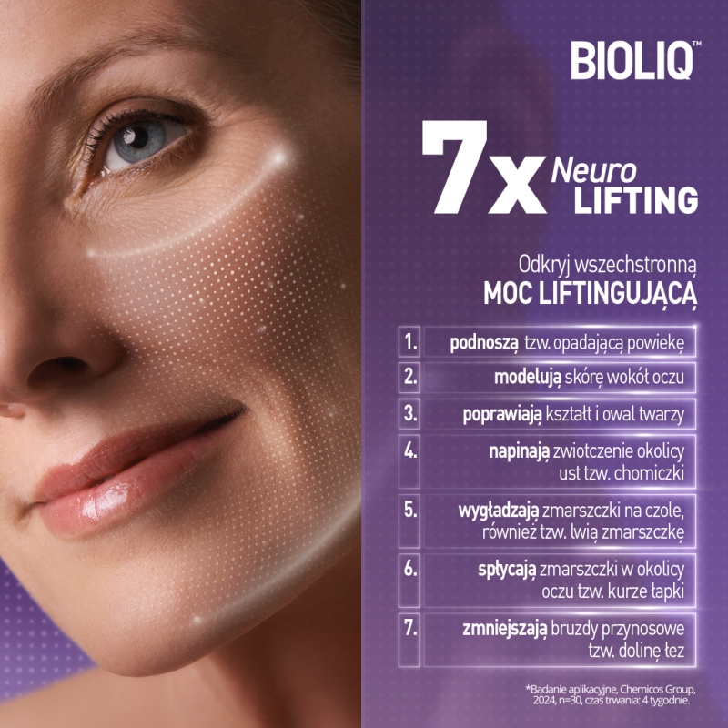 BIOLIQ PRO, neuropeptydowe ampułki liftingujące, 7 x 1,5 ml