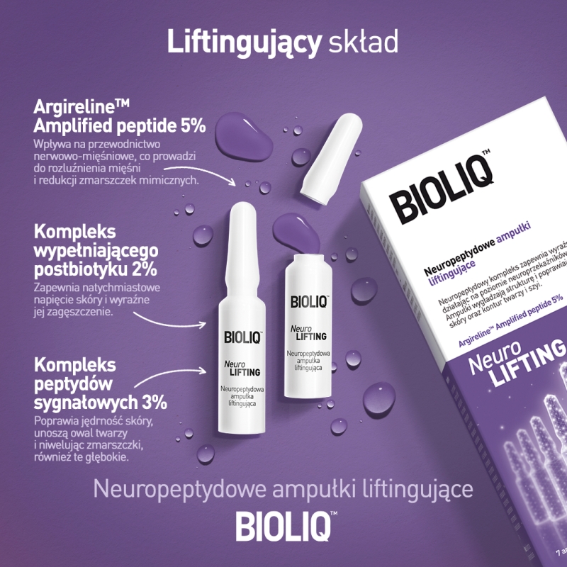 BIOLIQ PRO, neuropeptydowe ampułki liftingujące, 7 x 1,5 ml