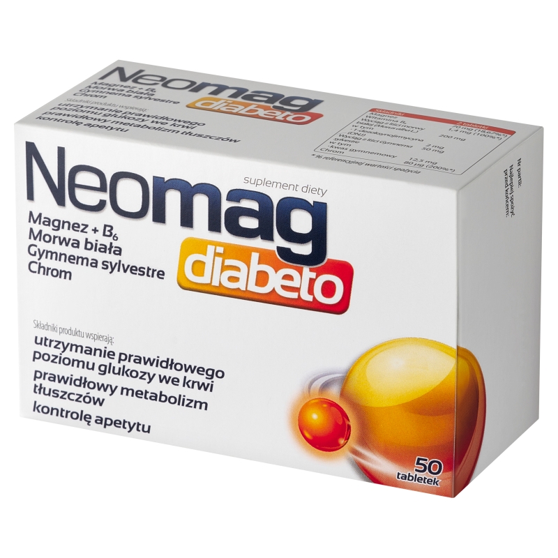 Neomag Diabeto, 50 tabletek