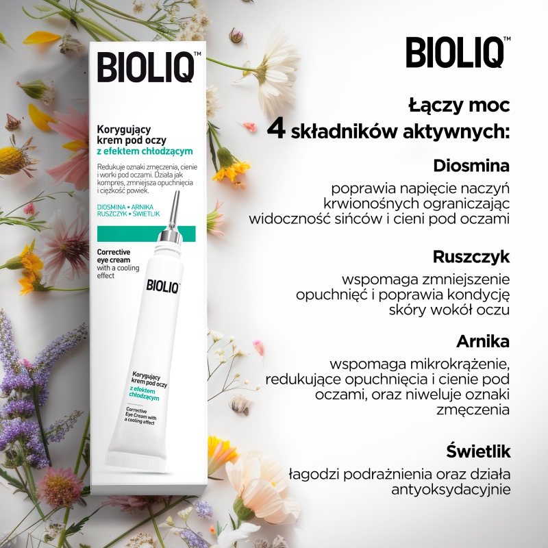 BIOLIQ Pro, korygujący krem pod oczy, 10 ml