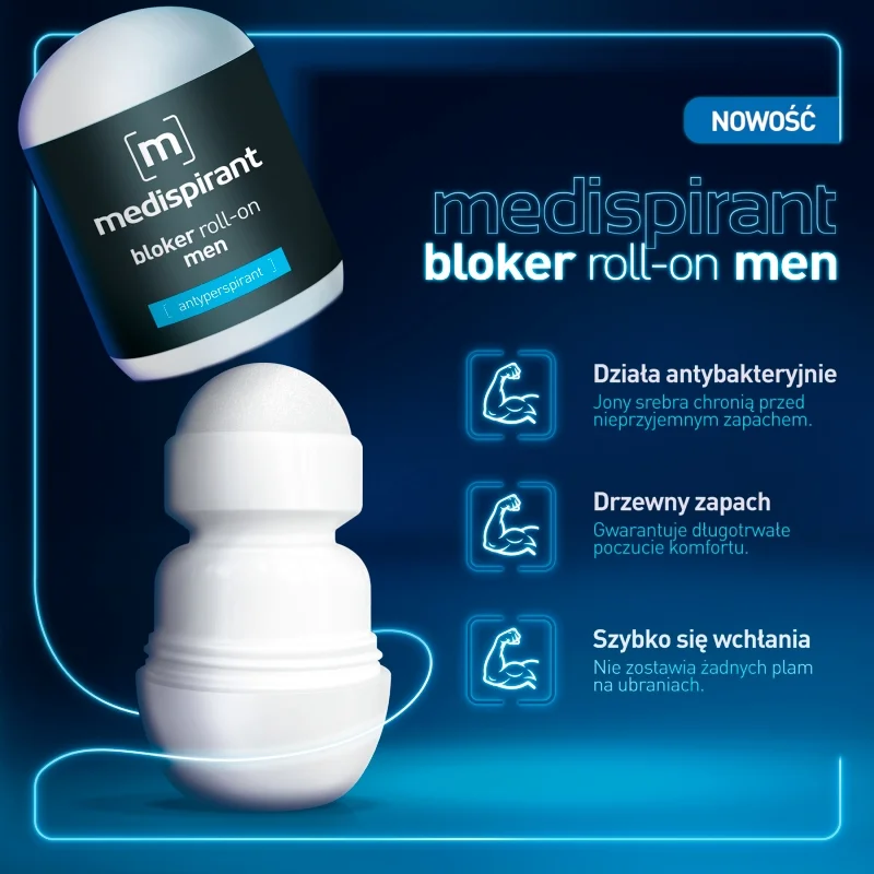 Medispirant Men 72h, roll-on, 40 ml