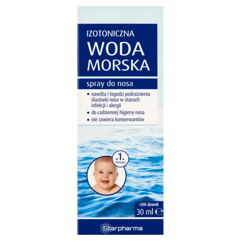 Izotoniczna Woda Morska, spray do nosa nawilżający, 30 ml