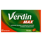 Verdin MAX kapsułki ze składnikami wspierającymi trawienie i metabolizm kwasów tłuszczowych, 15 szt. KRÓTKA DATA 30.11.2026
