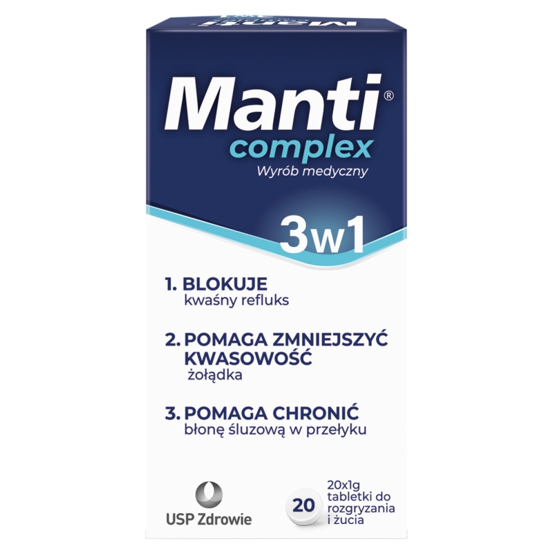 Manti Complex 20 tabletek do rozgryzania i żucia