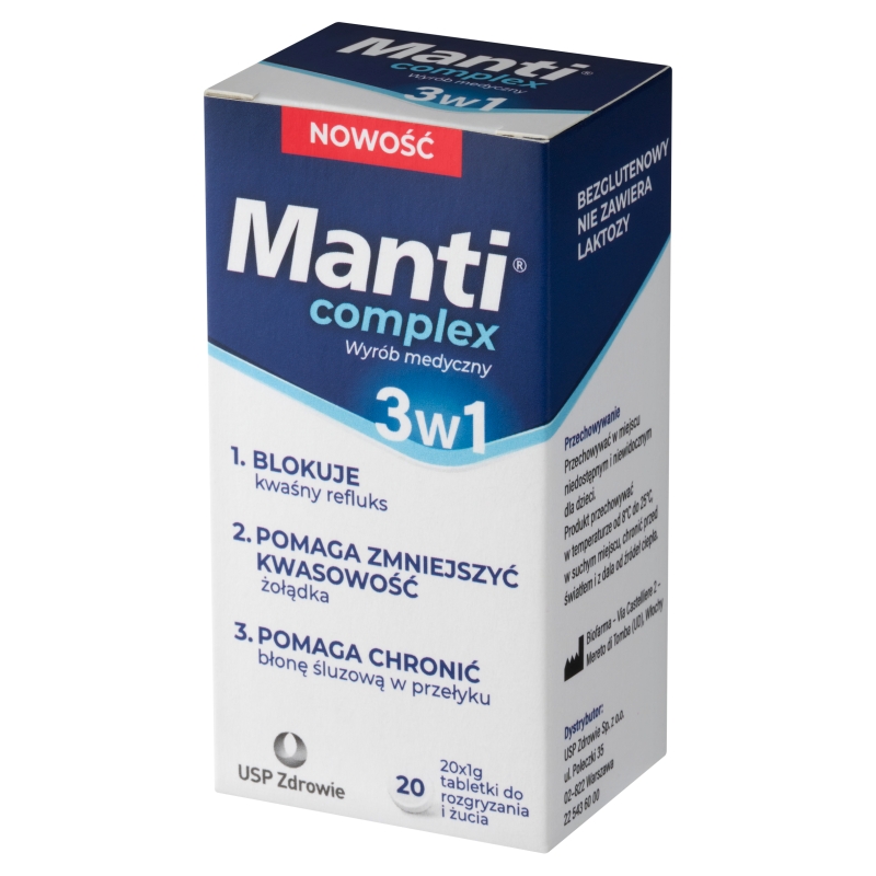 Manti Complex, 20 tabletek do rozgryzania i żucia