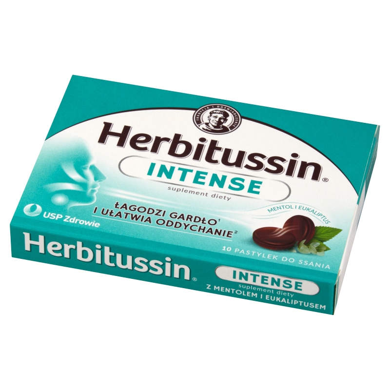 Herbitussin Intense, 10 pastylek
