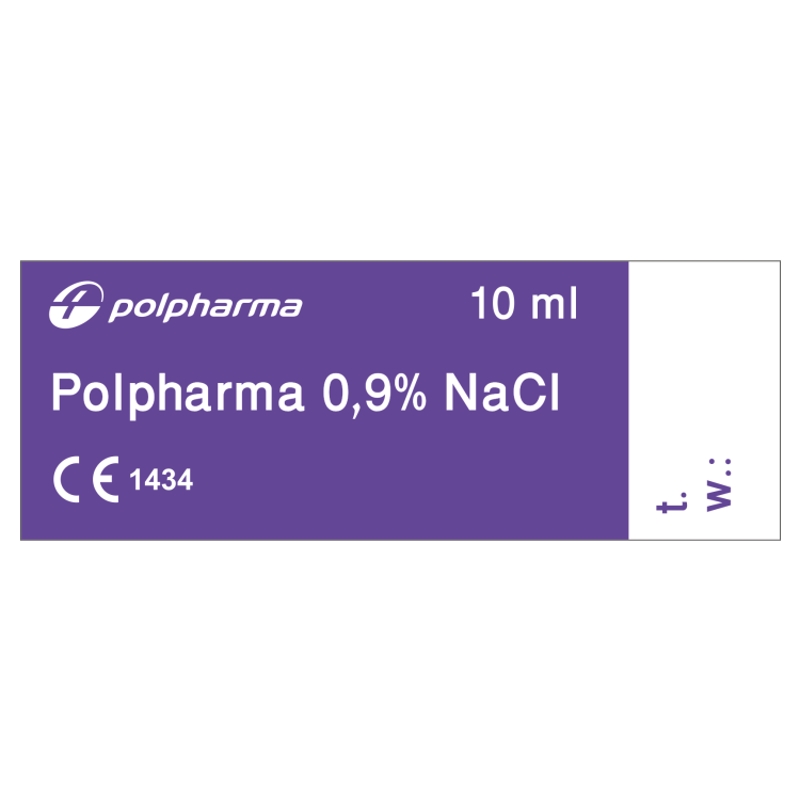 Polpharma 0,9% Nacl , roztwór izotoniczny, sterylny, 10 ml x 100 szt.